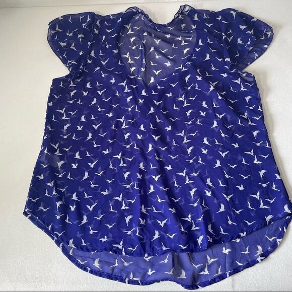 Lily Rose flying birds sheer blouse - Picture 12 of 13